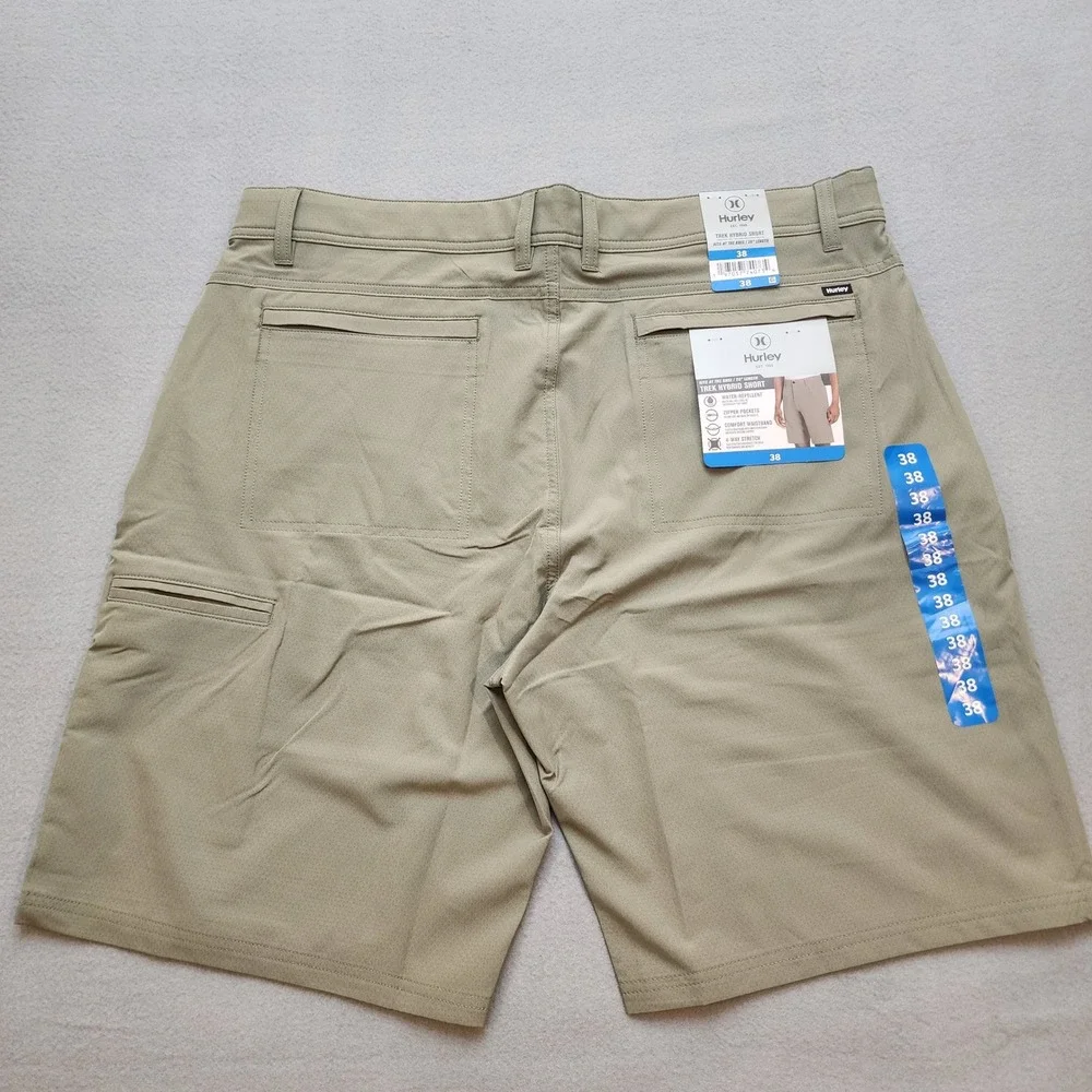 Hurley Trek Hybrid Shorts Mens 38 Olive NWT Golf Hiking Stretch Water Repellent